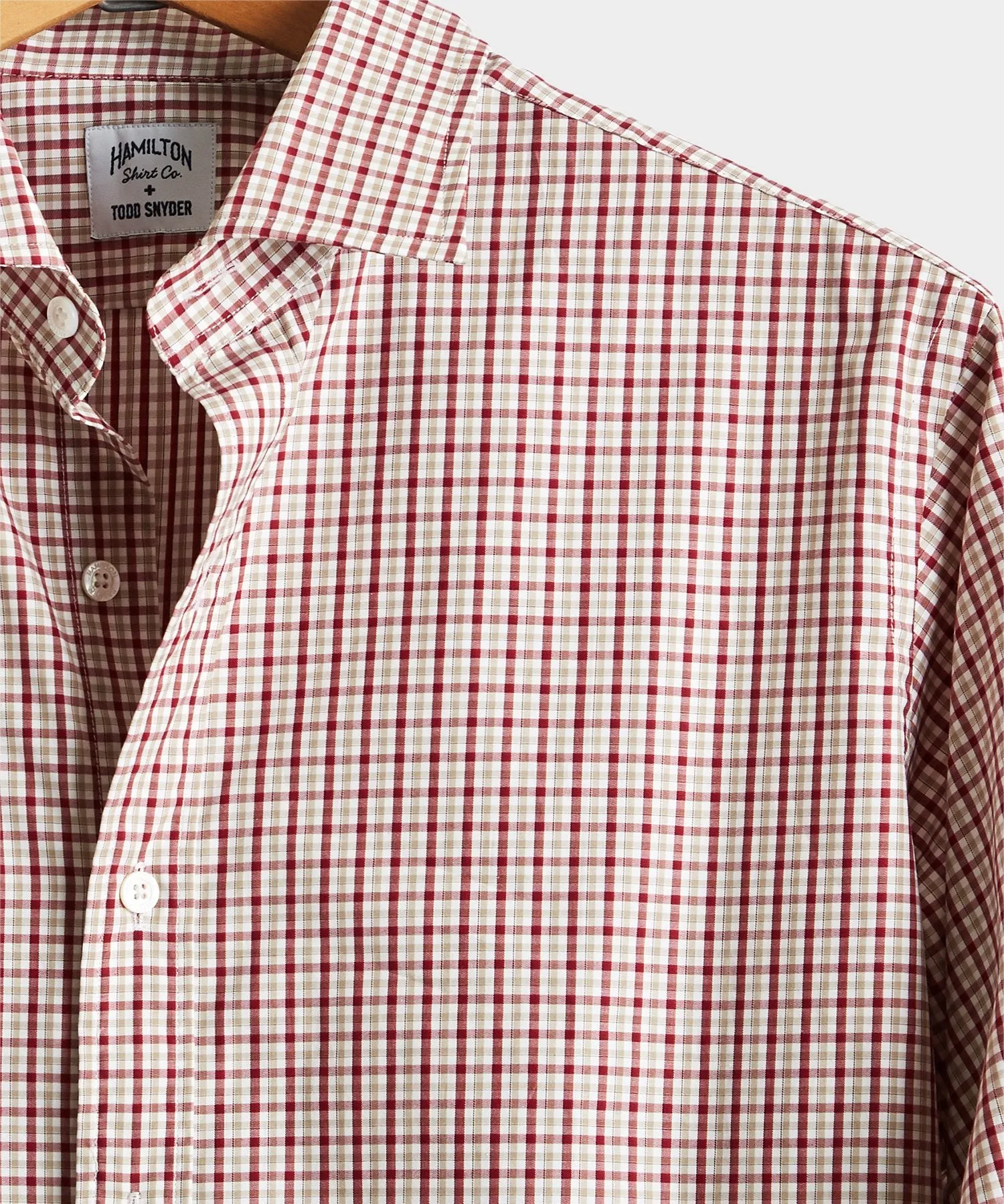 Made in USA Hamilton + Todd Snyder Gingham Dress Shirt