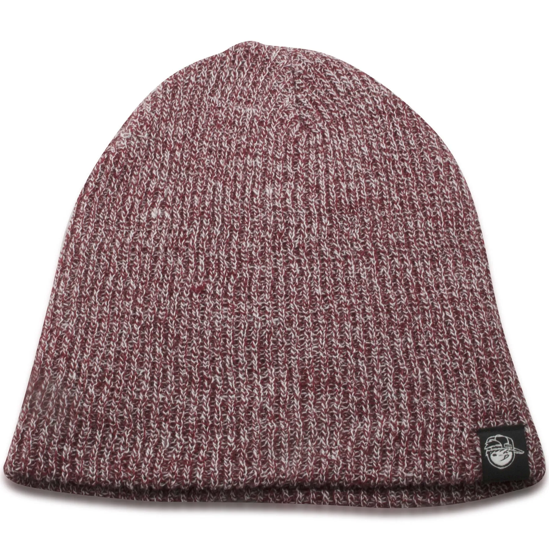 Maroon and White Neff Youth Winter Knit Beanie