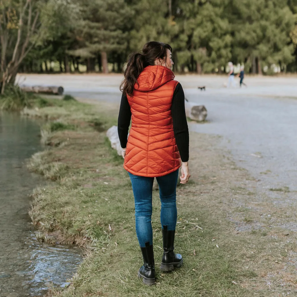 Mary Claire Vest - Intense Rust for Women