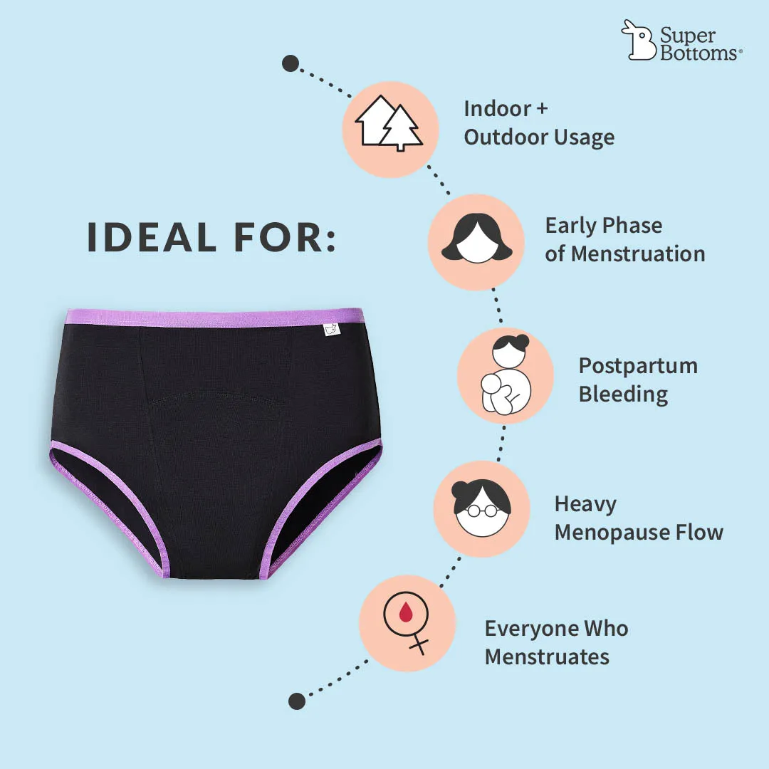 MaxAbsorb Period Underwear Pack - Pink and Lilac (2-Pack)