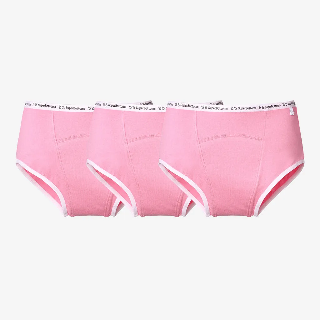 MaxAbsorb Period Underwear - Printed Elastic - Pack of 3 (Pink)