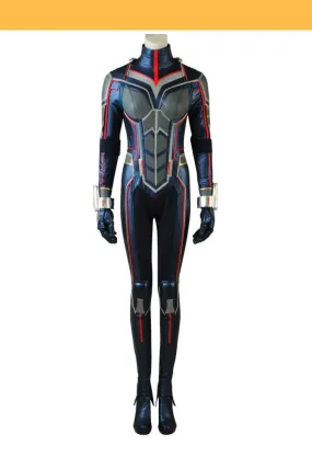 Metallic Blue Wasp Leather Cosplay Costume