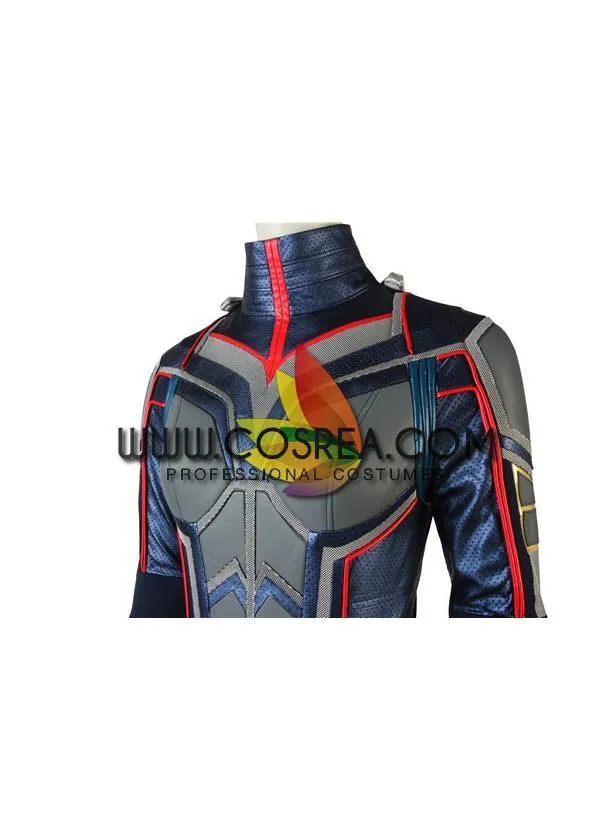 Metallic Blue Wasp Leather Cosplay Costume