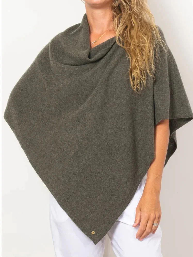 Mia Fratino Cashmere Poncho Seasonal Colours