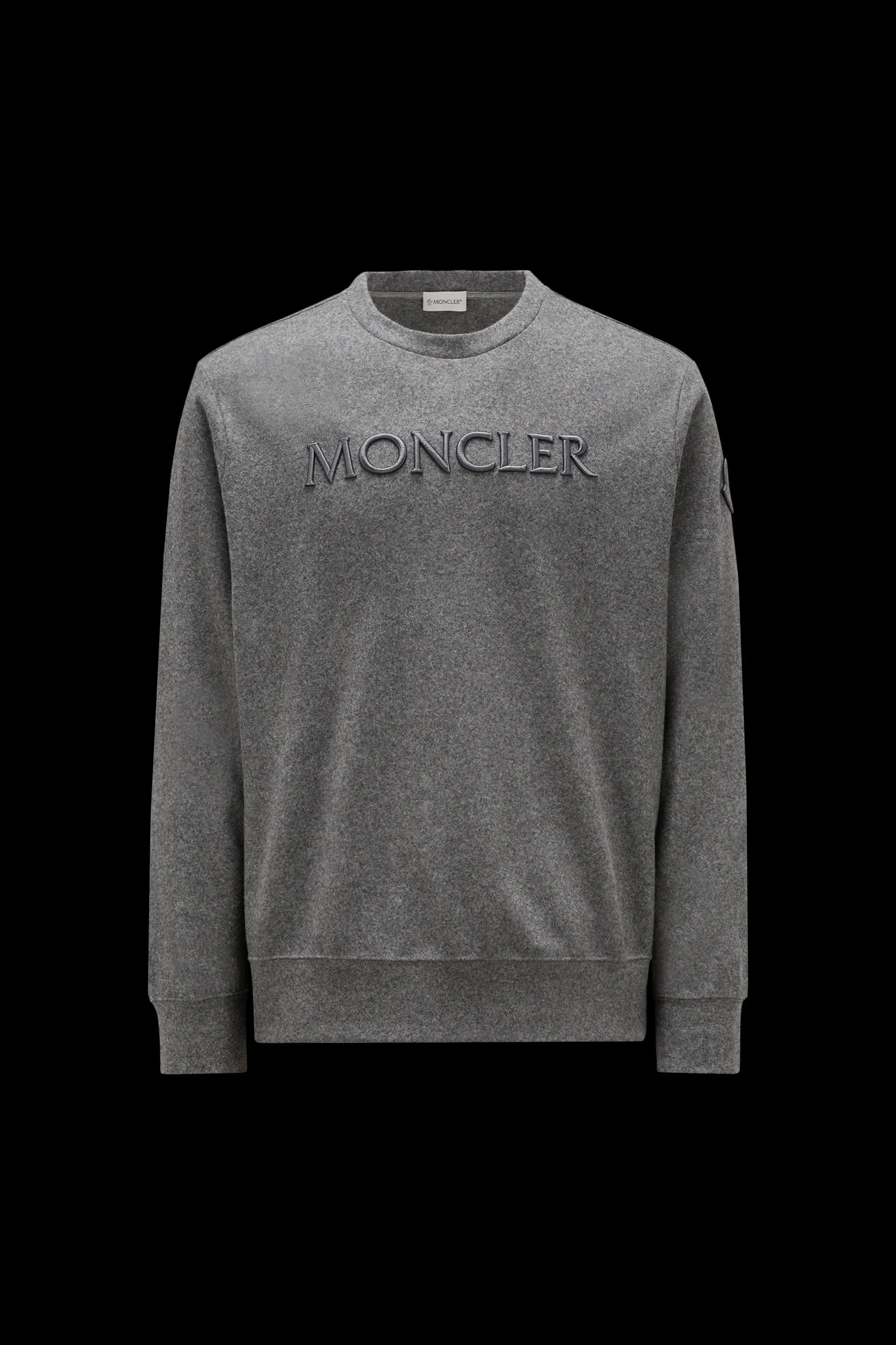 Moncler Sweatshirt: Wool Blend, Embroidered Logo