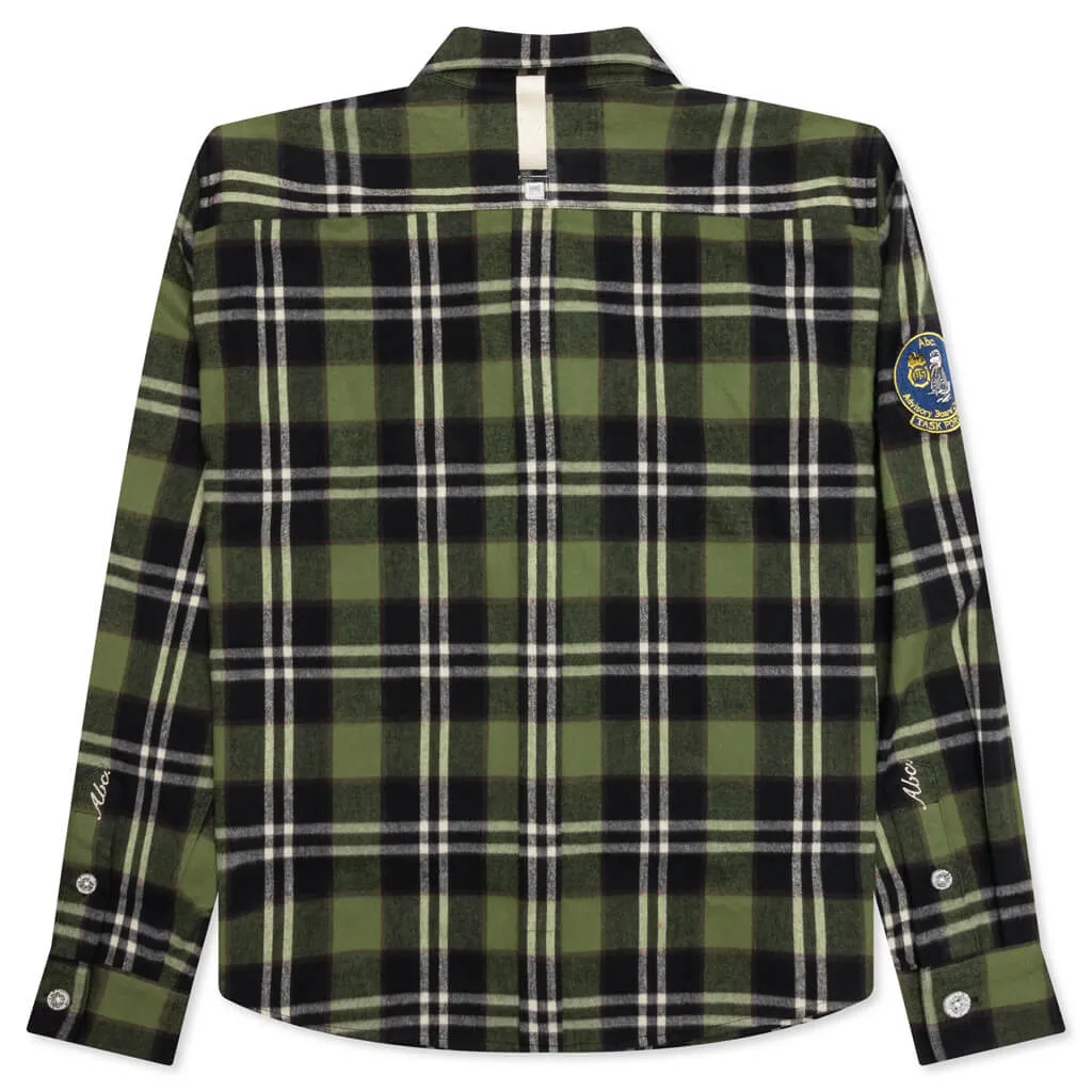 NARC Green Flannel Shirt