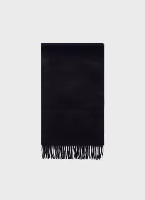 Navy Cashmere Scarf - Woven