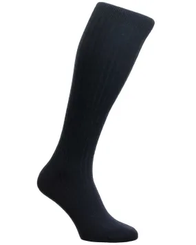 Navy Formal Cashmere Over the Calf Sock