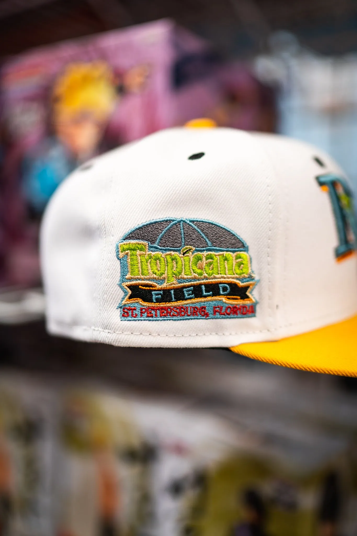 New Era Tampa Bay Rays Tropicana Field Cement UV (White/Sunflower)