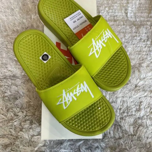 Nike x Stussy Benassi - Volt Green