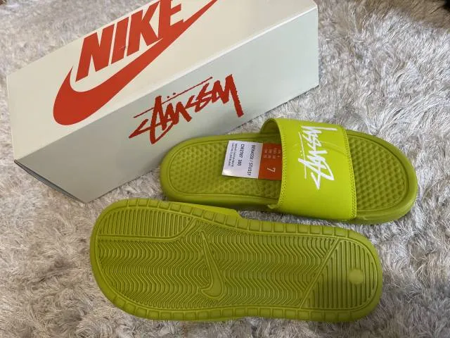 Nike x Stussy Benassi - Volt Green