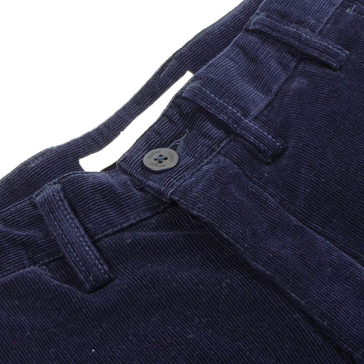 Norse Projects Aros Slim Corduroy Trousers Navy