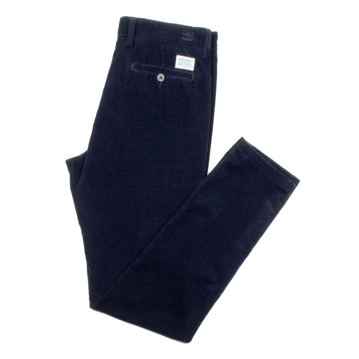 Norse Projects Aros Slim Corduroy Trousers Navy