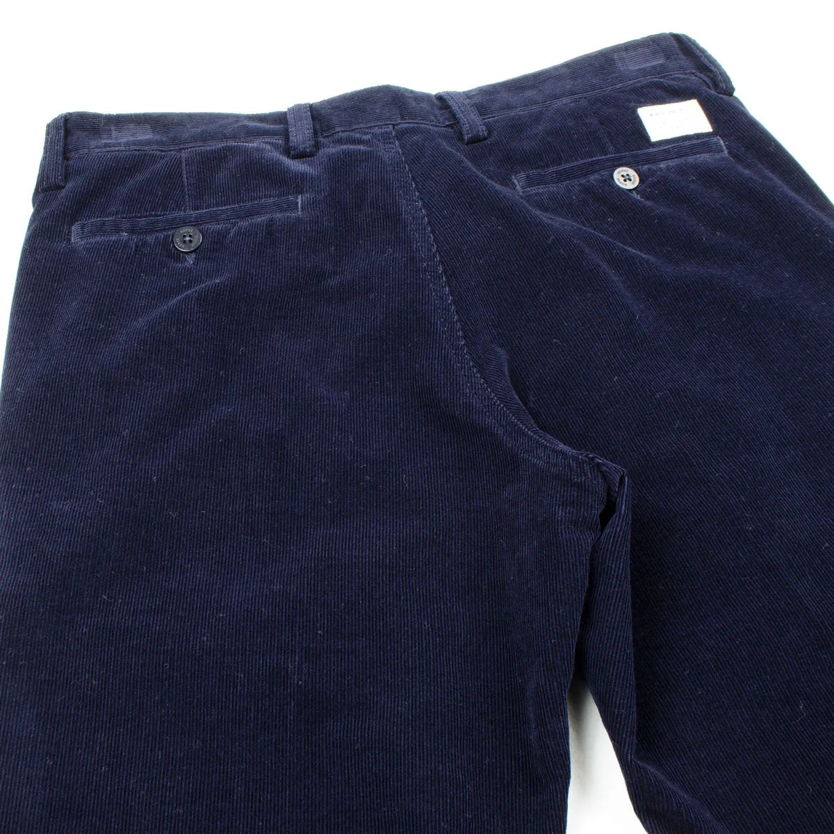 Norse Projects Aros Slim Corduroy Trousers Navy