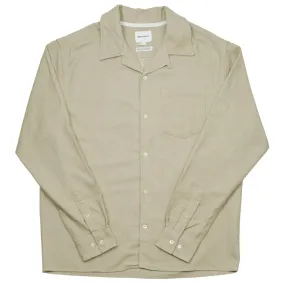 Norse Projects Carsten Organic Flannel Shirt LS - Utility Khaki.