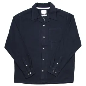 Norse Projects Dark Navy Carsten Organic Flannel Shirt LS