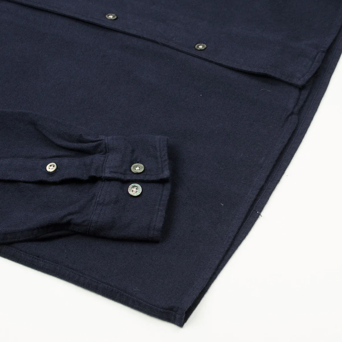 Norse Projects Dark Navy Carsten Organic Flannel Shirt LS