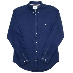 Norse Projects navy Osvald brushed shirt