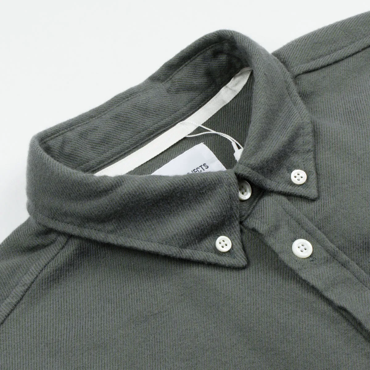 Norse Projects Osvald Brushed Shirt Dried Olive