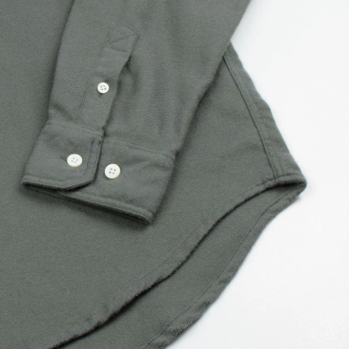 Norse Projects Osvald Brushed Shirt Dried Olive