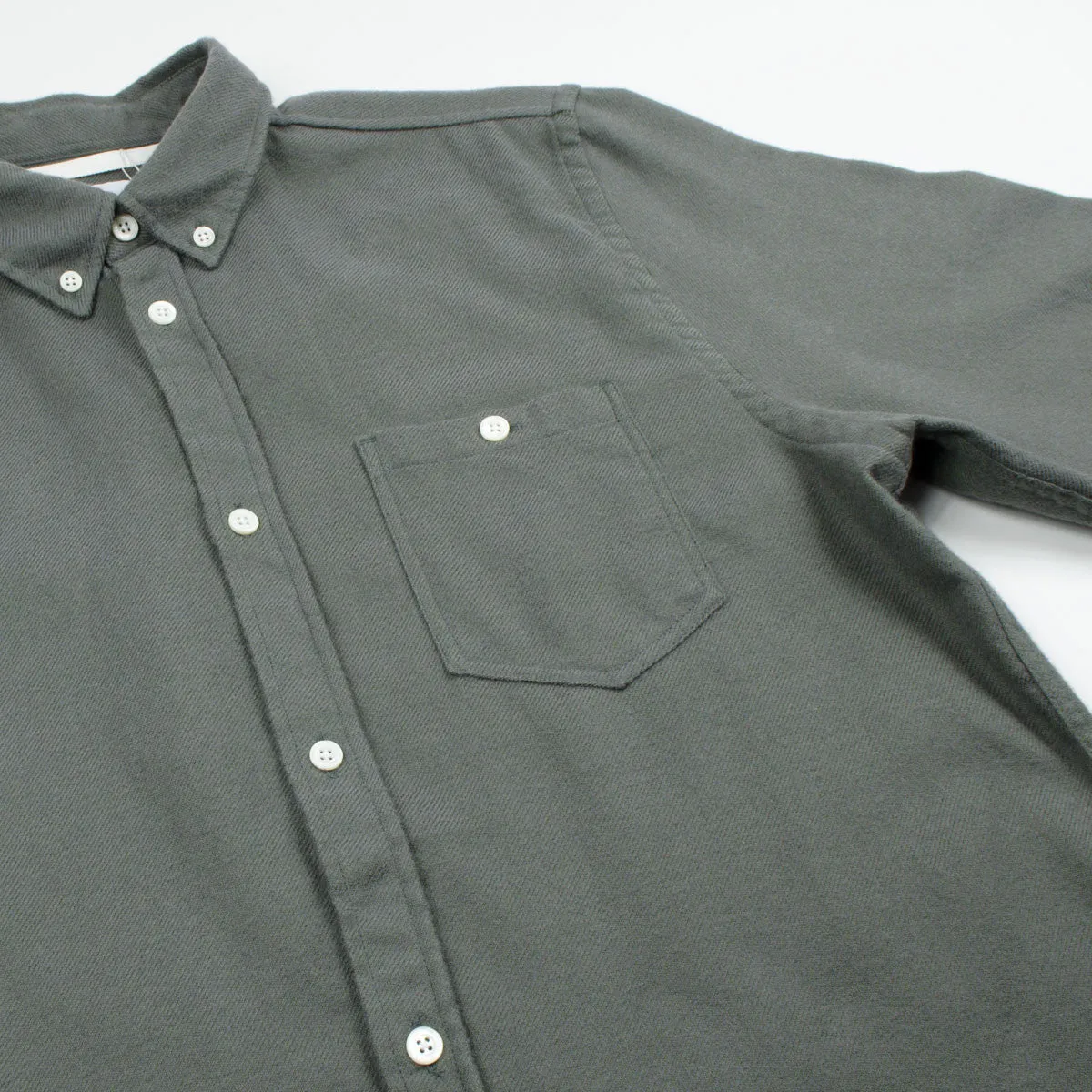 Norse Projects Osvald Brushed Shirt Dried Olive