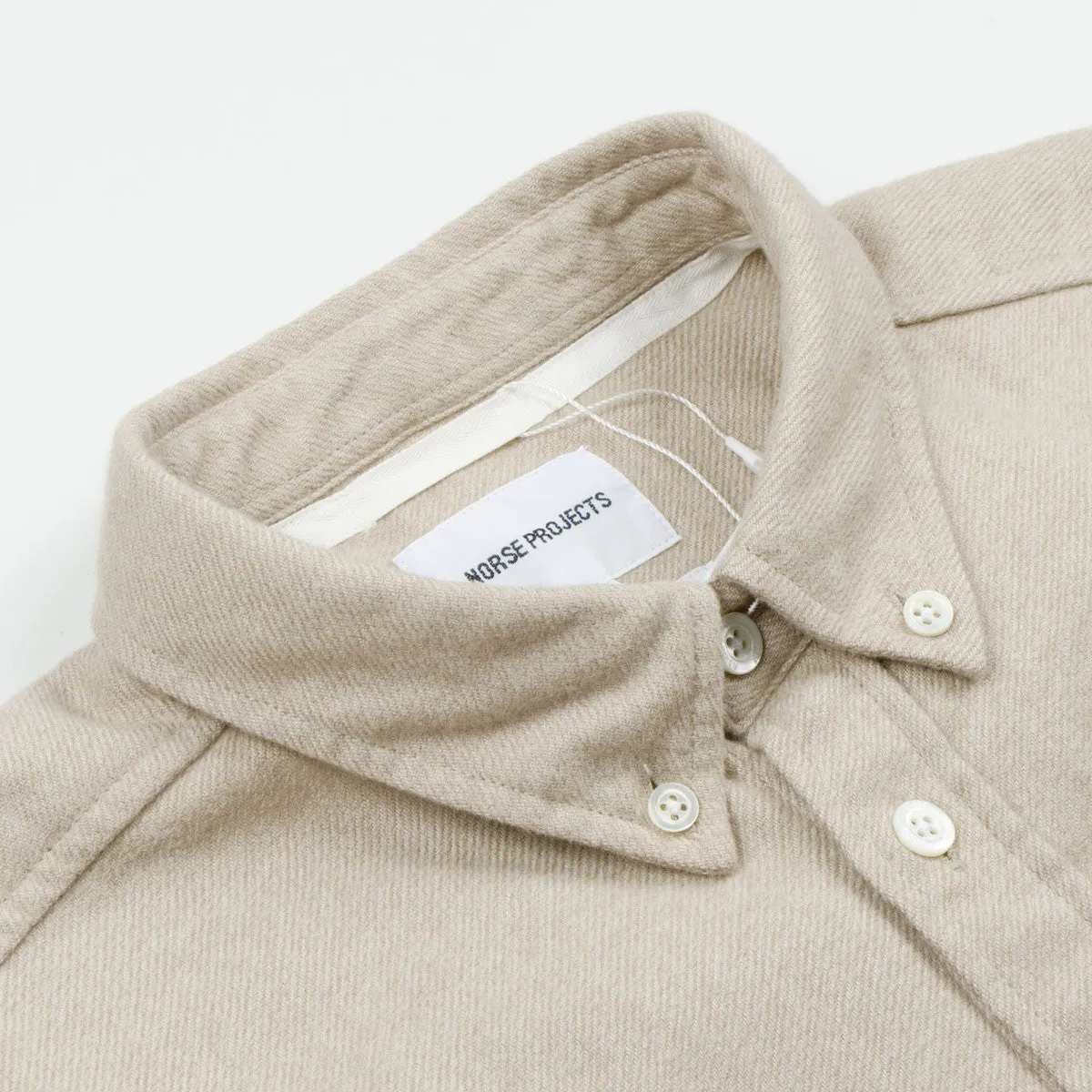 Norse Projects Osvald Brushed Shirt Khaki Beige