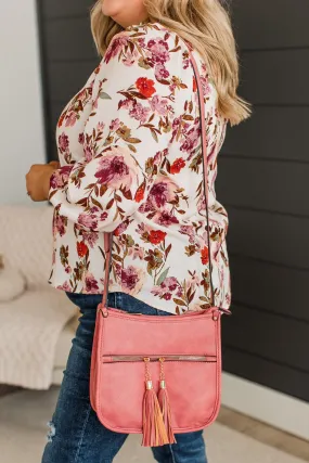 Not Like The Rest Crossbody Purse- Peach