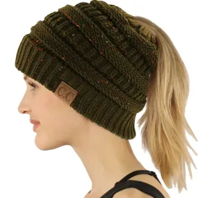 Olive Messy Beanie Bun - Confetti C.C.