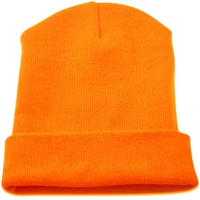 Orange winter beanie.