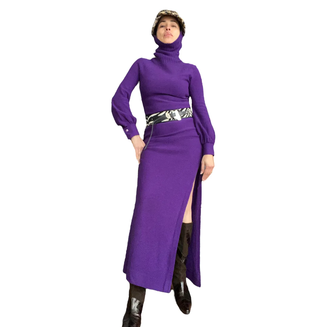 Partout Chenille Dress - Purple | Shop Now