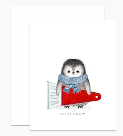 Penguin Snow Scraper Card