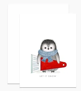 Penguin Snow Scraper Card