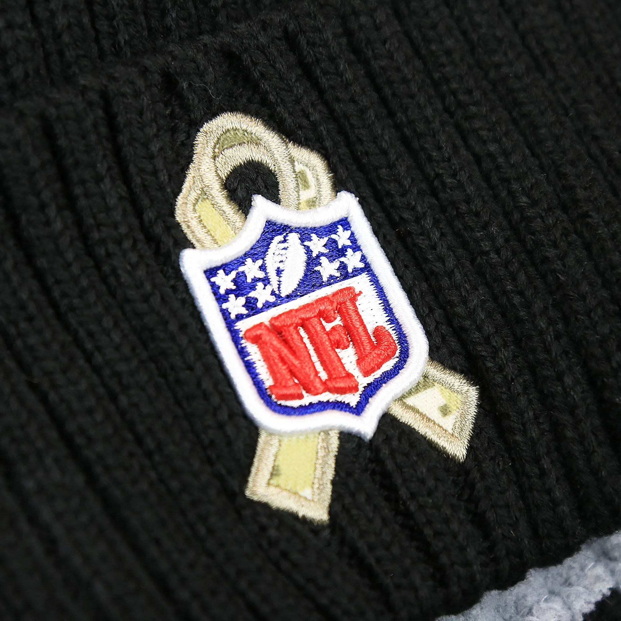 Philadelphia Eagles salute to service beanie