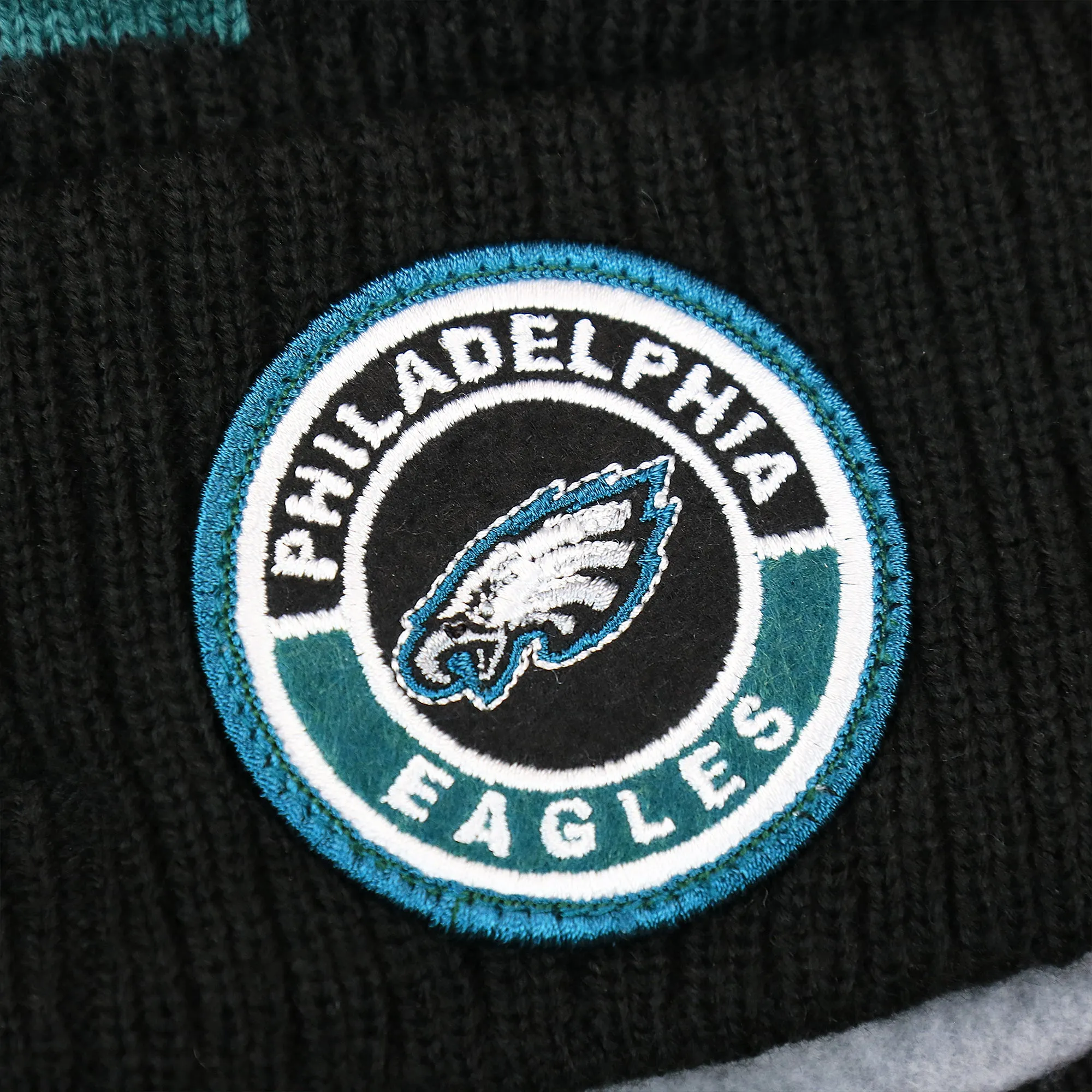 Philadelphia Eagles Sideline On Field Pom Pom Beanie | Black