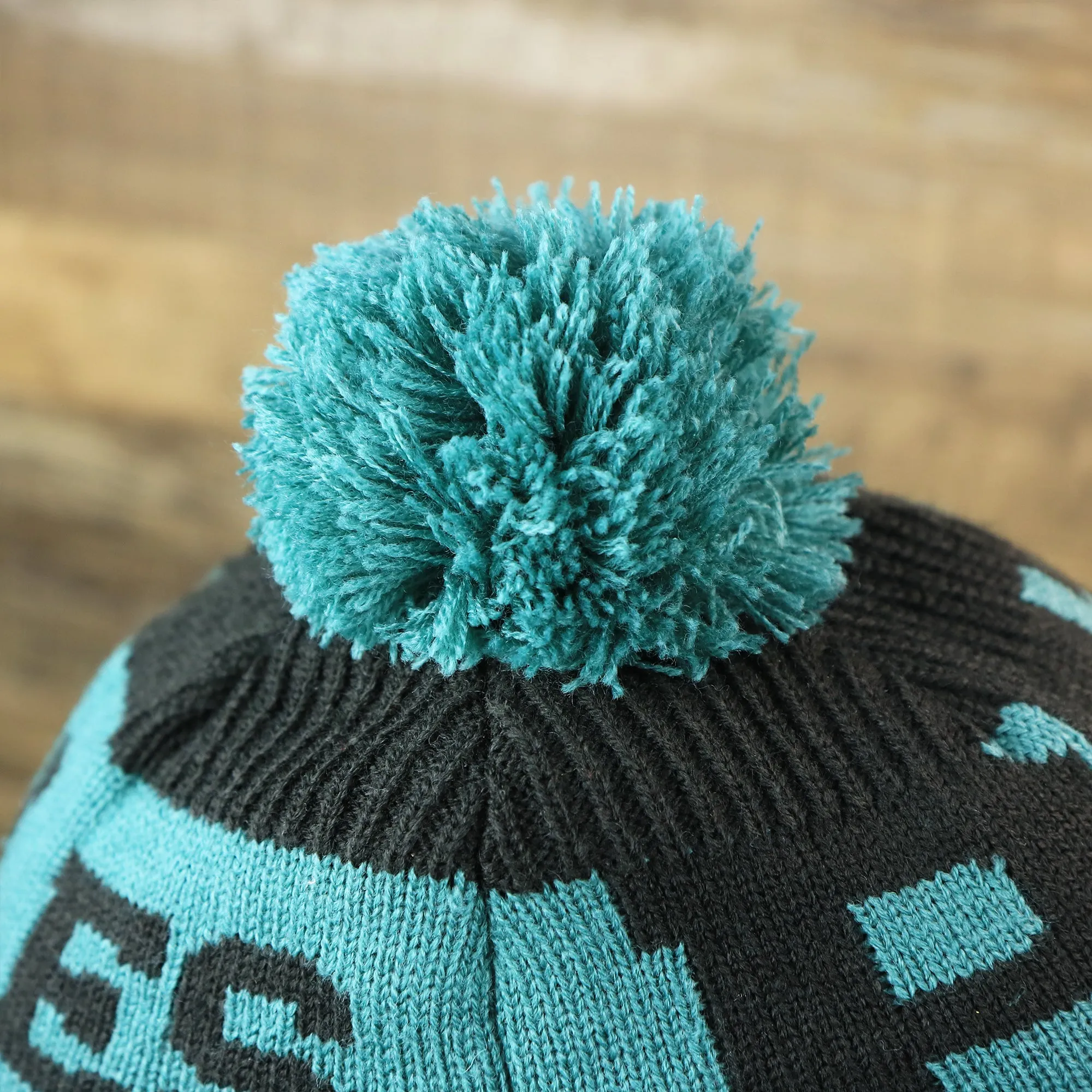 Philadelphia Eagles Sideline On Field Pom Pom Beanie | Black