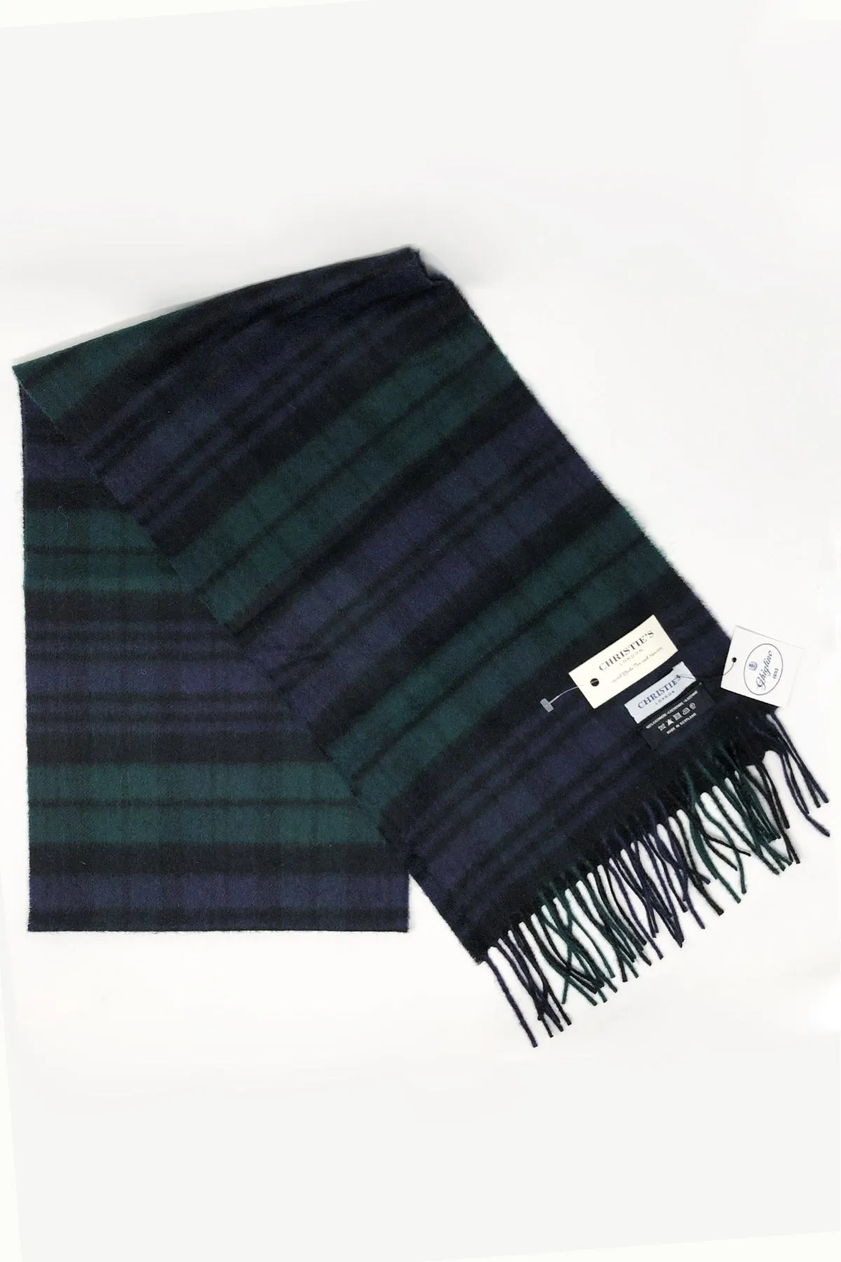 plaid cashmere scarf