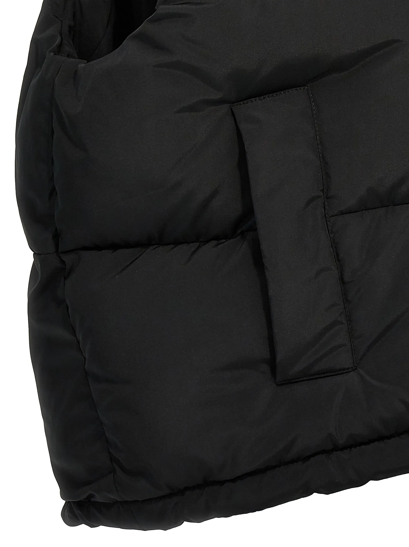 Political Campaign Cocoon Puffer Gilet - Black | BALENCIAGA