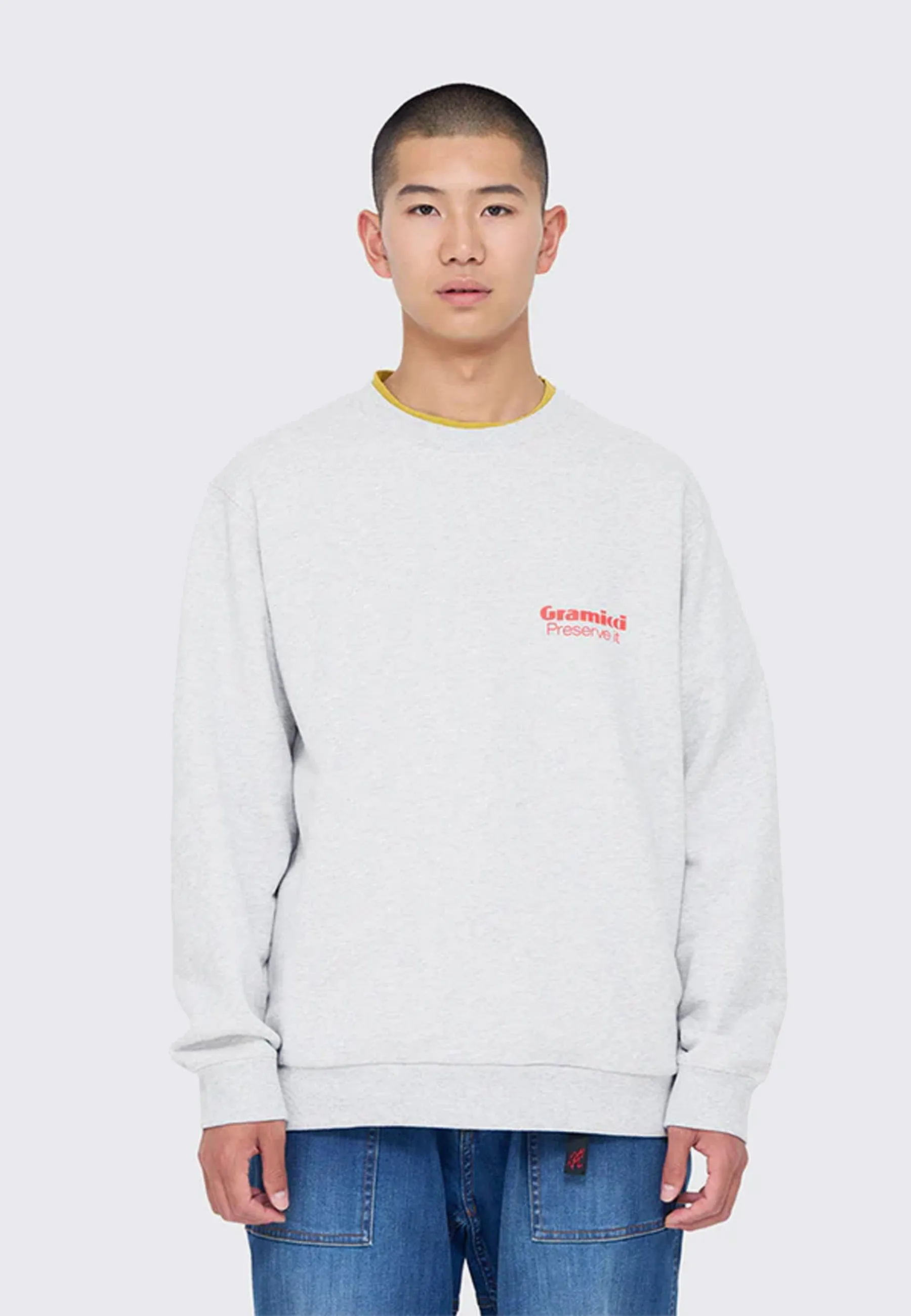 Preserve It Crewneck Sweater - Grey Heather