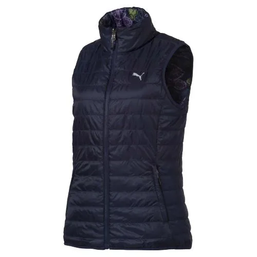 Puma Women's Golf Gilet - Reversible, PWRWARM Technology, Peacot Navy