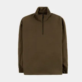 Quarter Zip Brown Men's Pullover