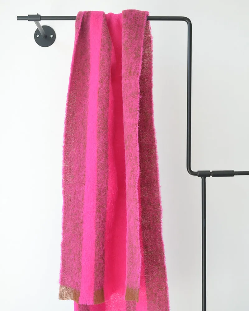 Rachel Comey striped scarf fuchsia