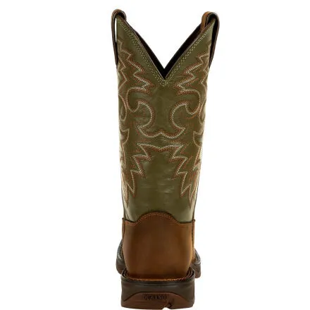 Rebel™ by Durango® Coffee & Cactus Pull-On Western Boot