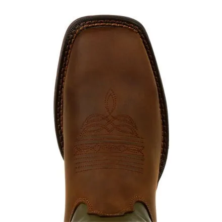 Rebel™ by Durango® Coffee & Cactus Pull-On Western Boot