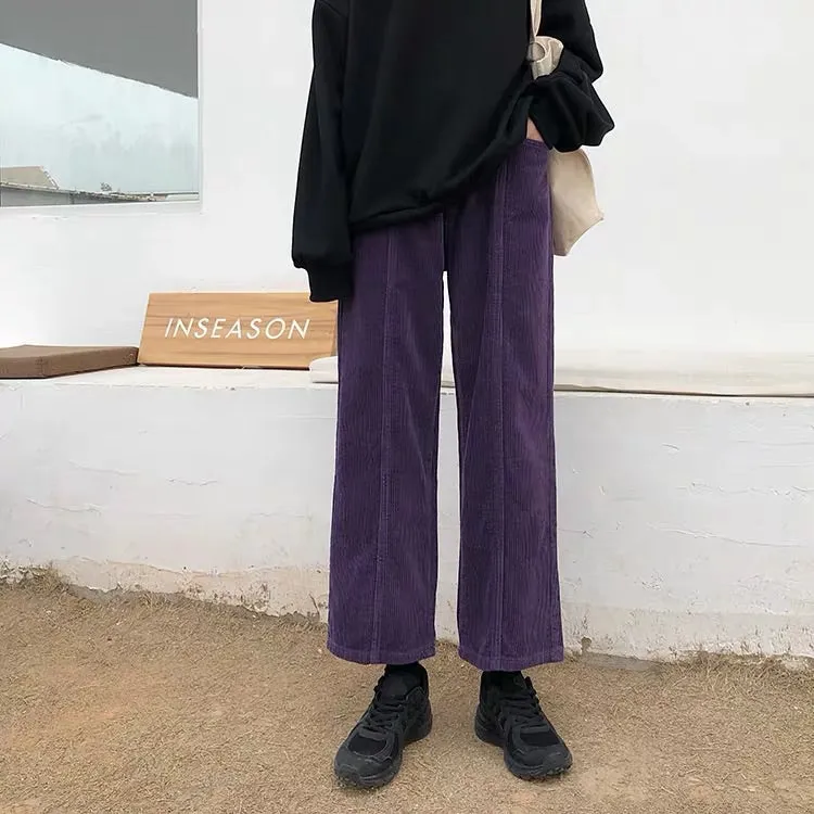 RETRO PURPLE CORDUROY PANTS