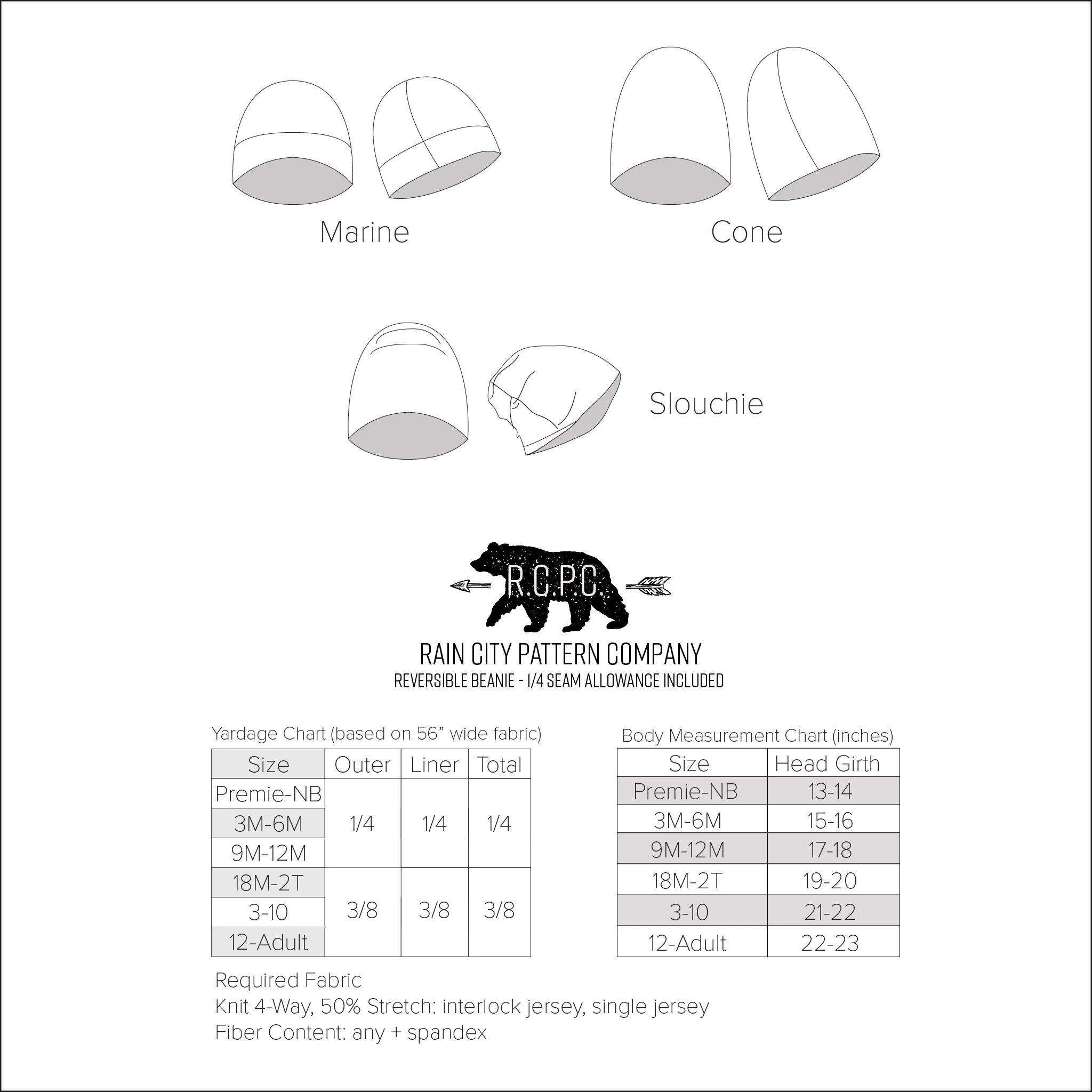 Reversible Beanie Pattern for All Sizes NB - 12+ | Easy Sewing Tutorial