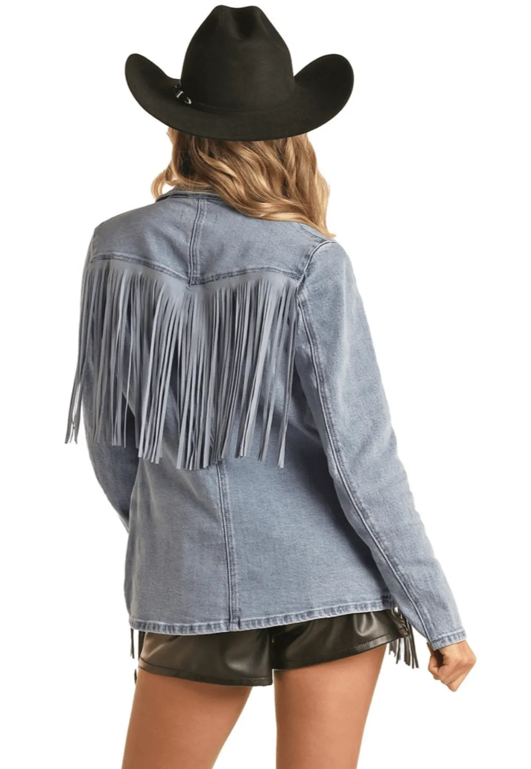 Rock and Roll Womens West Desperado Fringe Blazer