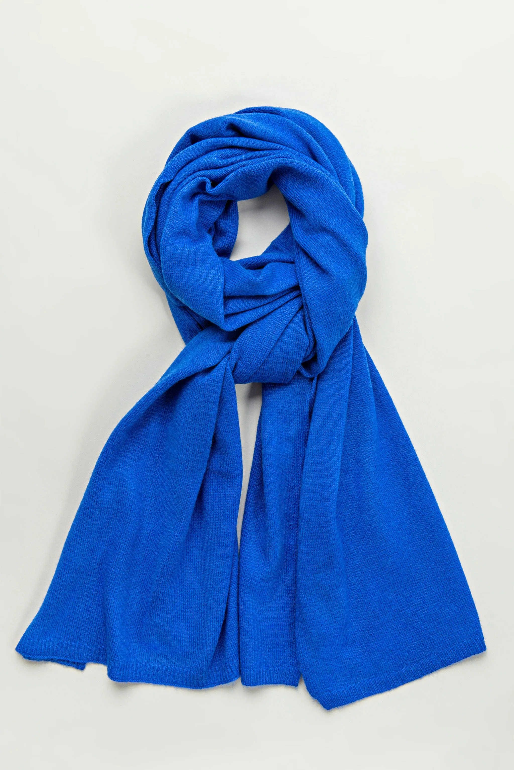 Royal Blue Cashmere Scarf - 30/70 Blend - Last One - Shop Now!