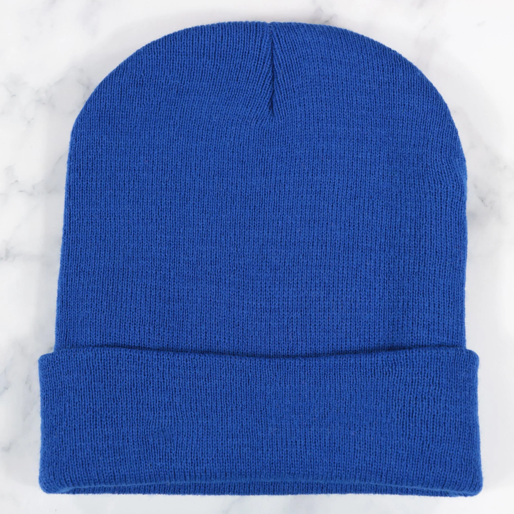 Royal Blue Winter Knit Beanie