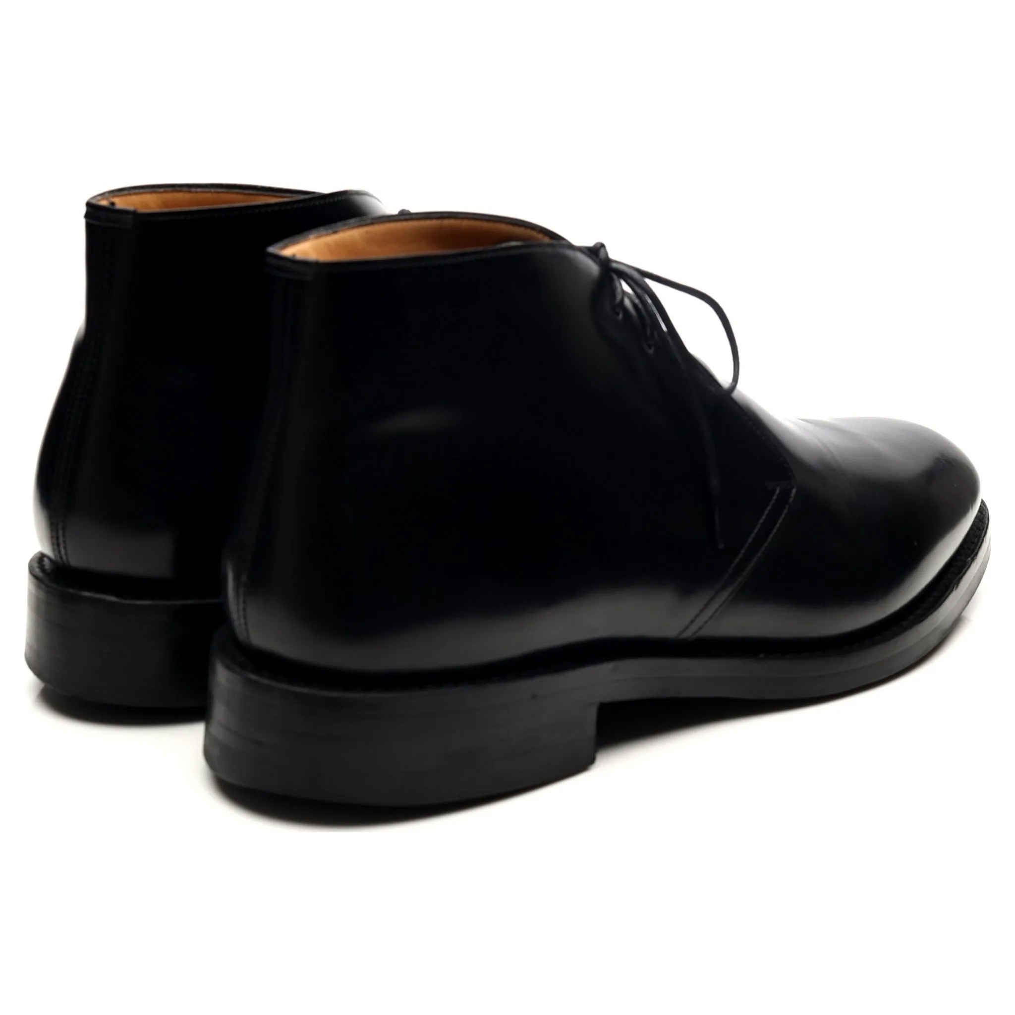 'Ryder 3' Black Leather Chukka Boots UK 9 G