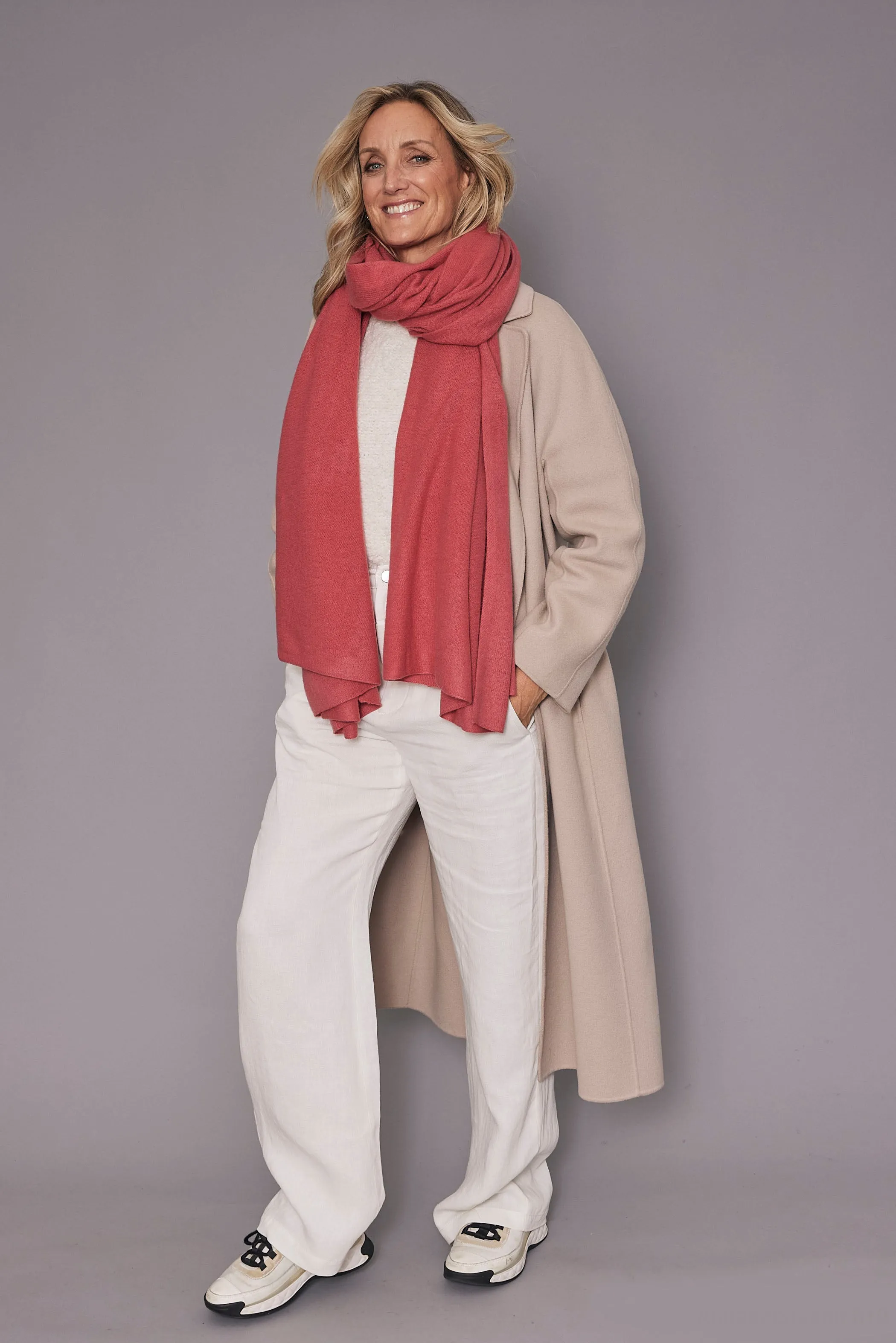 Salmon Cashmere Euro Wrap